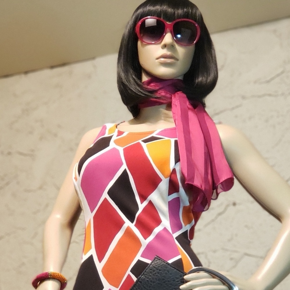 BUY THE STYLE Dress, Scarf, Bangle & Sunglasses